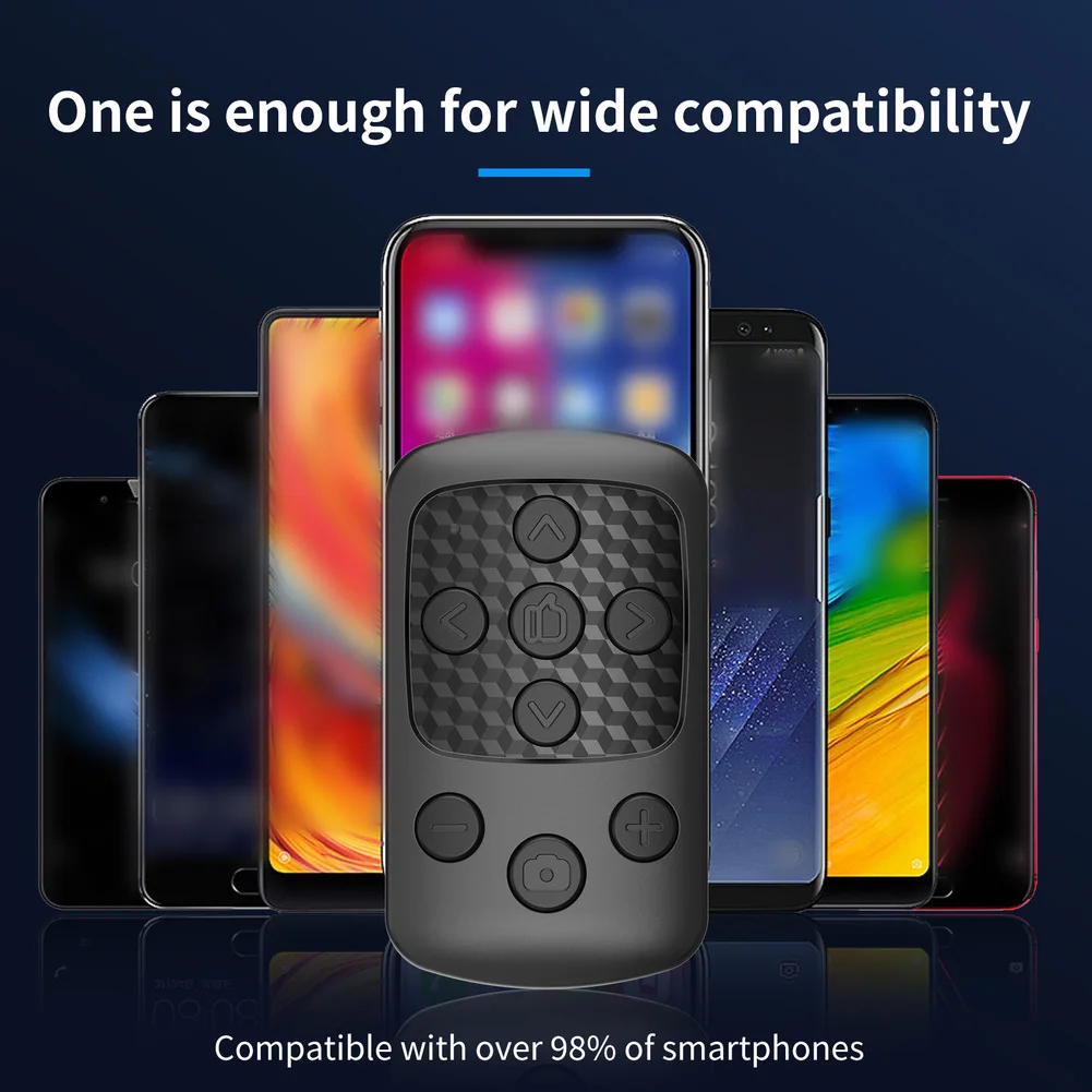 Wireless Remote for Smartphone Cameras Compatible with For Android and For IOS for Easy Zoom and Camera Switching