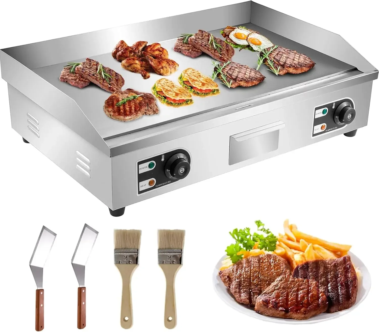 Commercial Electric Griddle  Electric  Griddle Non-Stick Restaurant Flat Top Grill