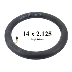 14 Inch 14x2.125 Butyl Rubber Inner Tube With A Bent Valve Stem For Electric Bicycle E-Bike Scooters Tires Bike Parts Accessory