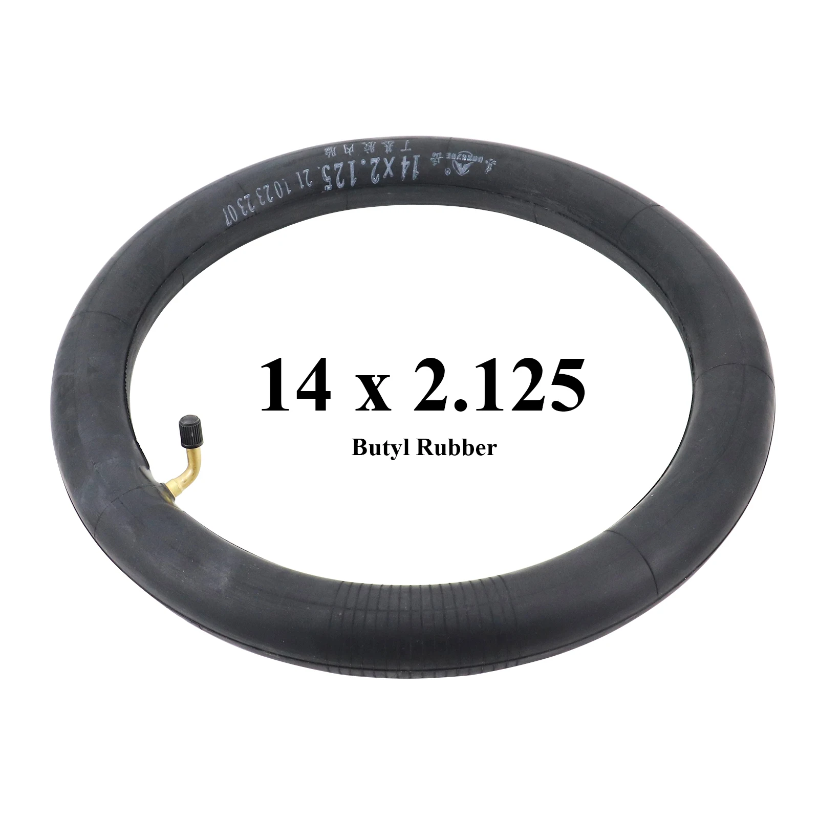 14 Inch 14x2.125 Butyl Rubber Inner Tube With A Bent Valve Stem For Electric Bicycle E-Bike Scooters Tires Bike Parts Accessory