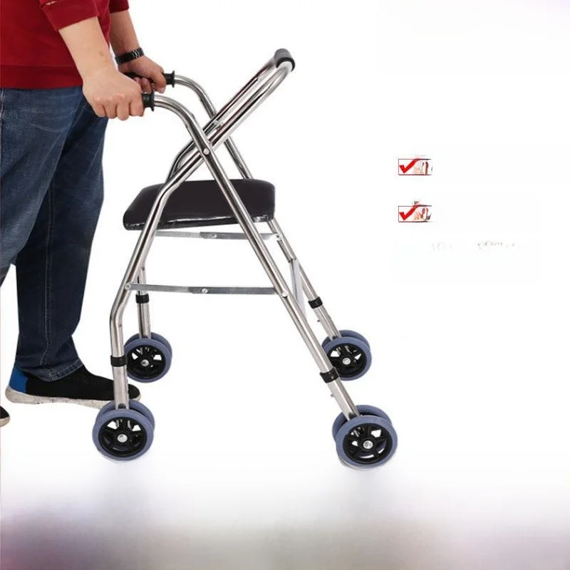 elderly-four-wheel-thickened-anti-fall-mobility-scooter-portable-shopping-cart-stainless-steel-foldable-cane-fitness-equipment