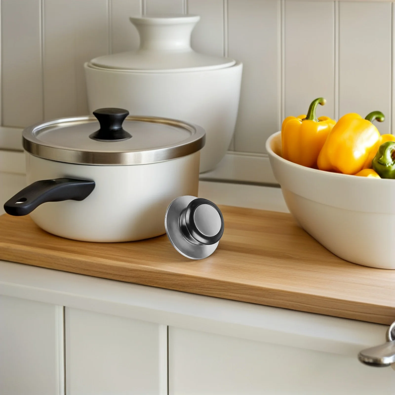 

12Pcs Universal Stainless Steel Pot Lid Handle Round Knob Replacement for Cookware Glass Metal Lids Tight Fit No Steam Leak