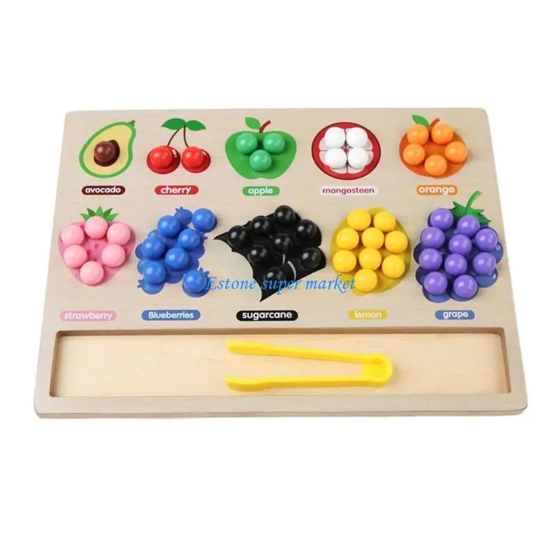 090B Kids Clip Beads Toy Kids Number Counting Educational Toy for Brain Developments