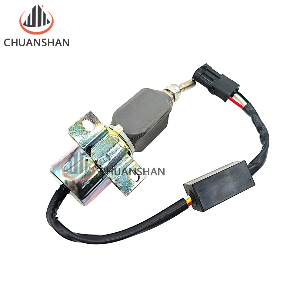 13026697 836/30 Loader Shutdown Solenoid Valve Shutdown Switch Weichai Parking Fuel Cut-off Valve Forklift 13026697
