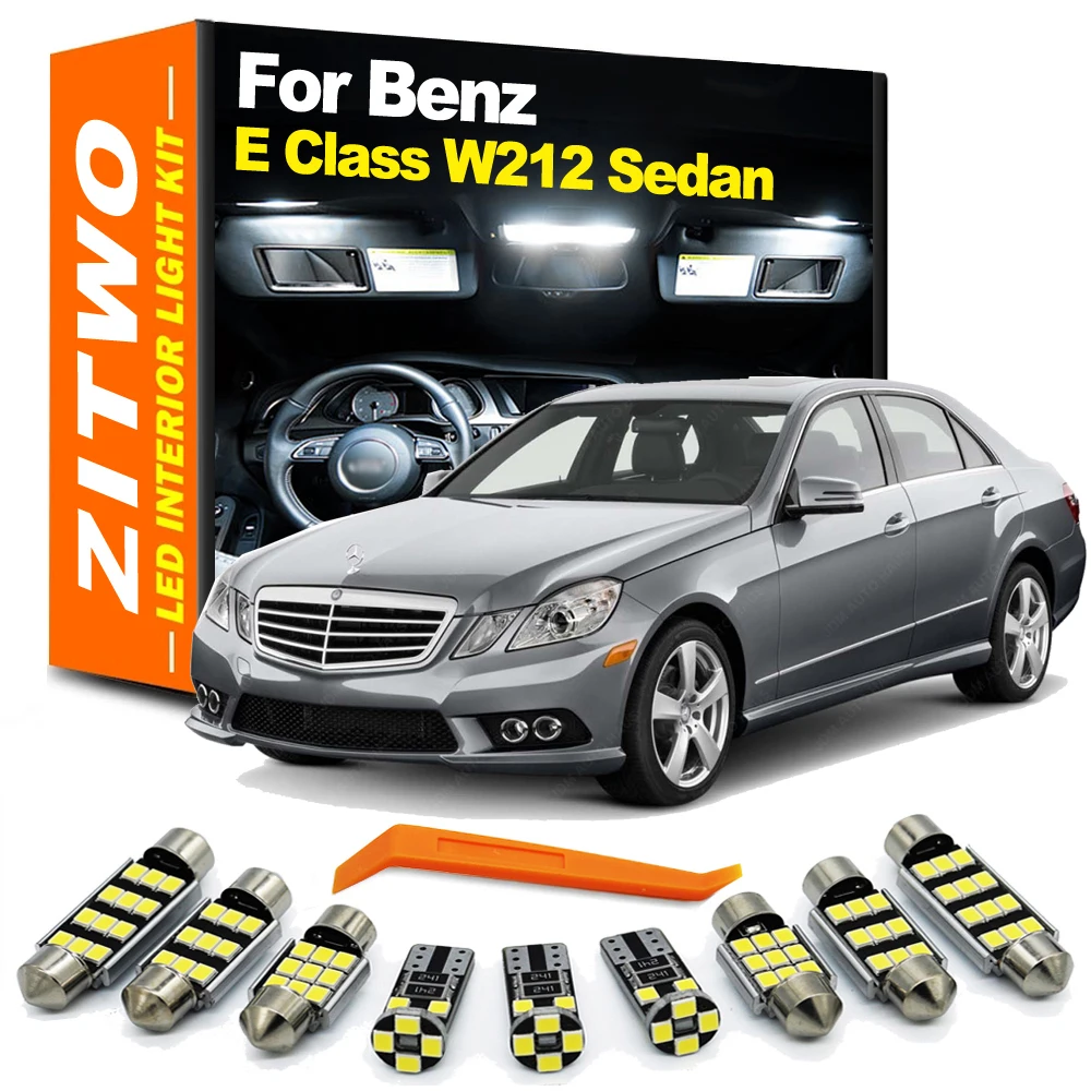 19-częściowy zestaw żarówek wewnętrznych LED do Mercedes Benz E Class W212 Sedan E200 E260 E300 E350 E400 E500 2009-2015 Akcesoria