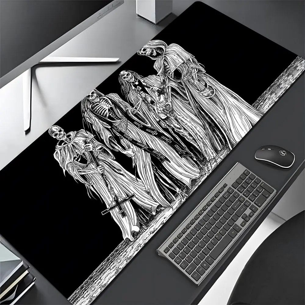 Demonic Satanic Scary Skull Mouse Pad diy customization xxxl Gamer  Large Mouse Mat Natural Rubber Desk Rug PC Desk Mats Design
