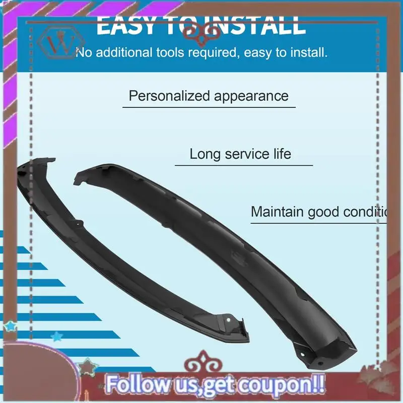 

A57E-2Pcs Front Bumper Lip Spoiler Air Chin Splitter Lower Valance Panel For Ford Focus 2012-2014 FO1095244C CP9Z17626B