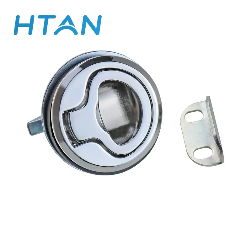 

Zinc Alloy Embedded Small Round Handle Pull Ring Cam Lock With Car And Ships