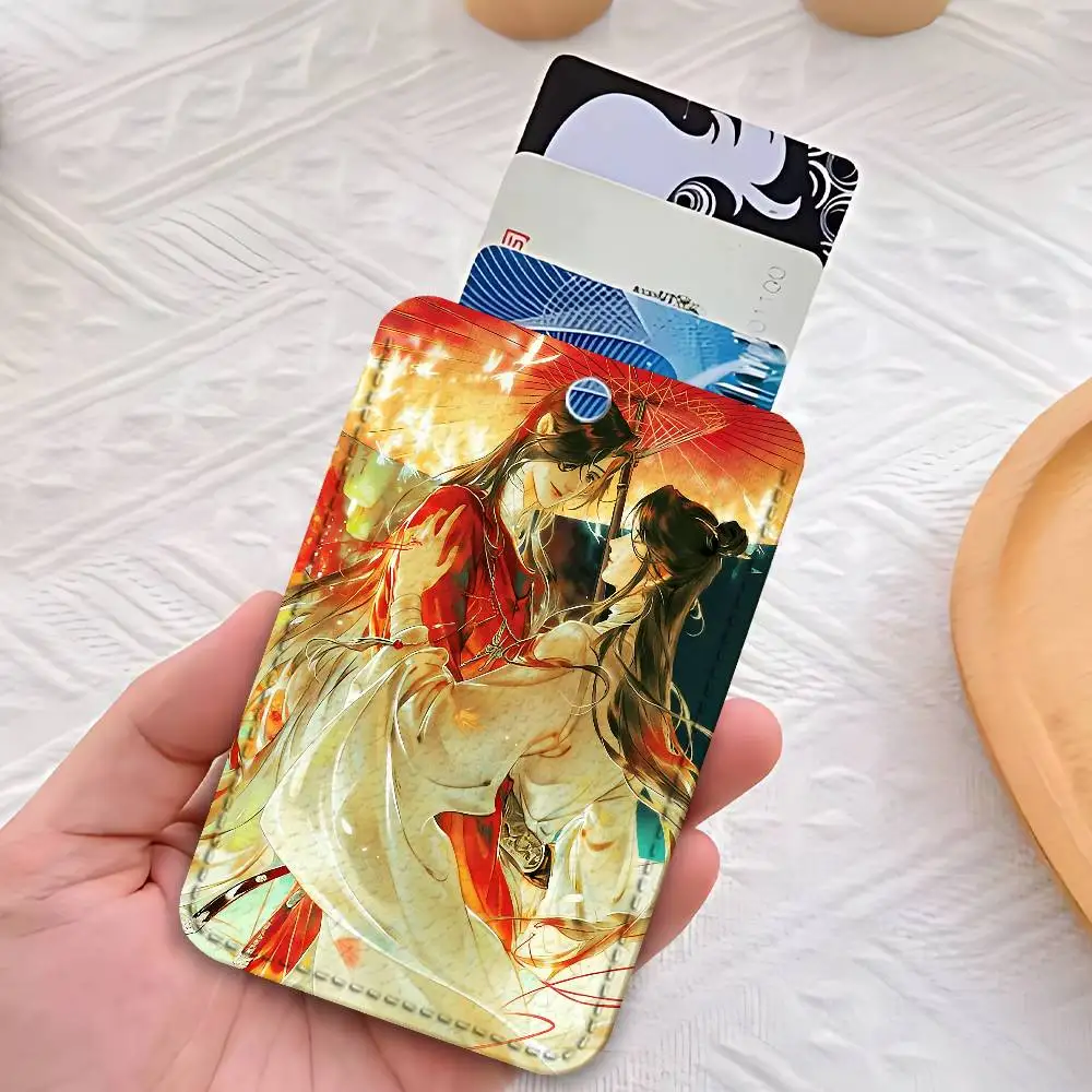 H-Heaven Officials Blessings カスタム アクセス カード ケース レザー カード ホルダー 交通カード ケース ギフト