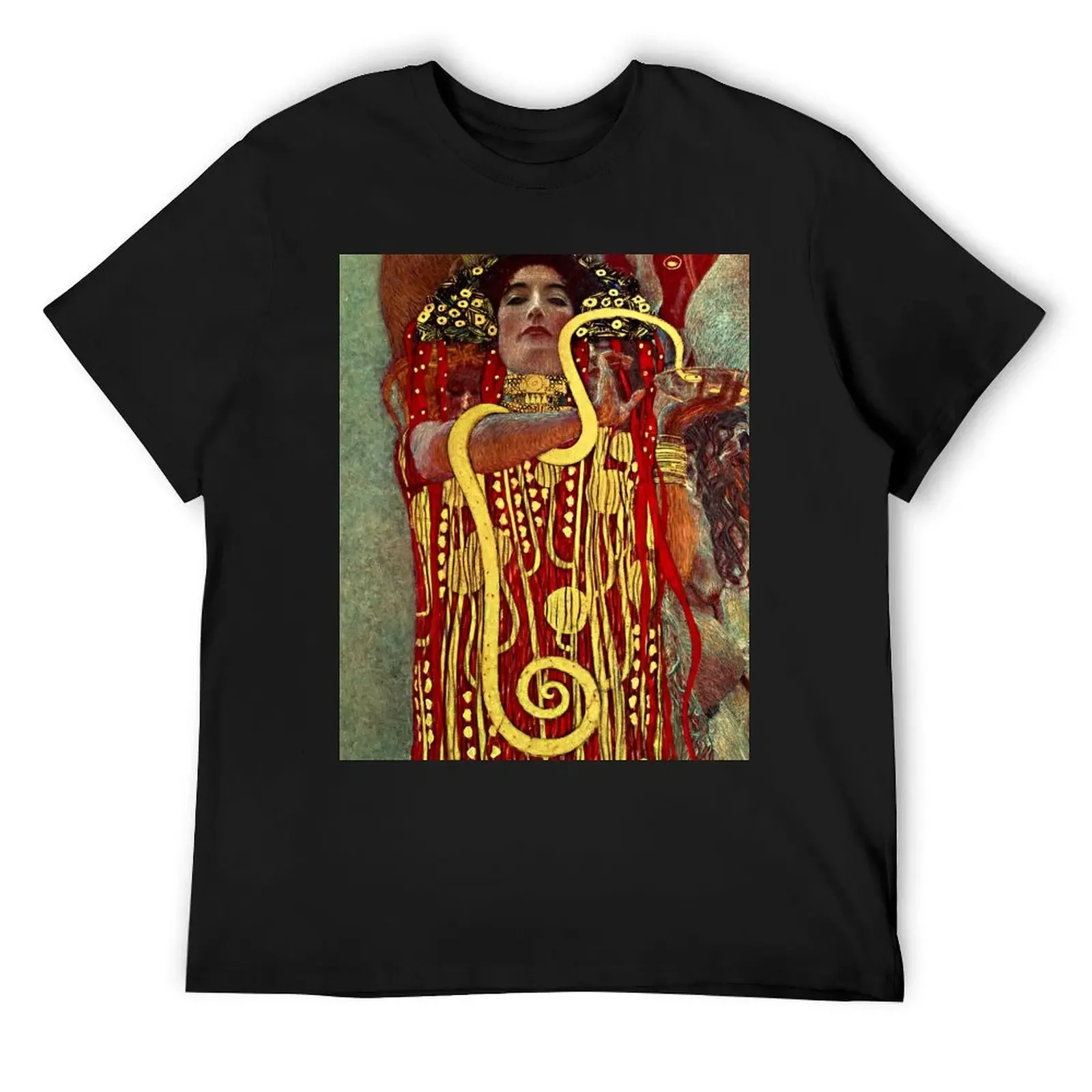 High Resolution Enhanced Gustav Klimt Medicine Hygieia 1907 T-Shirt cute tops blacks tees mens graphic t-shirts funny