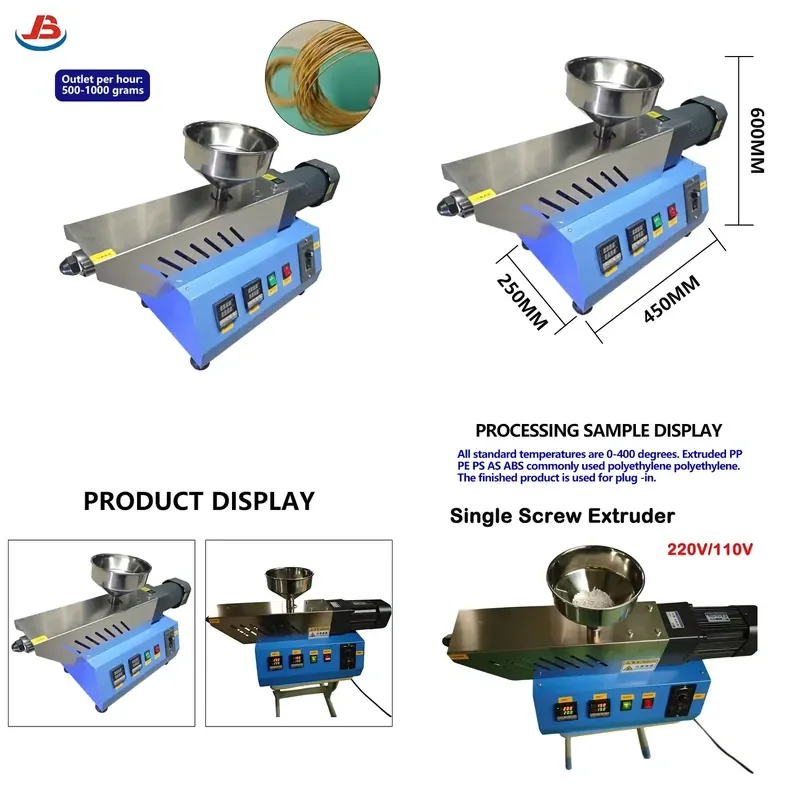 JB-20 Desktop Mini Waste Filament Manufacturer 3D Printer Extruder Recycled Plastic Winding Machine