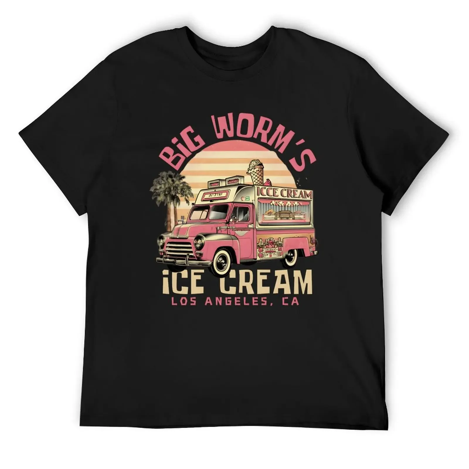 Big Worm 90s Ice Cream What Chu Want Funny T-Shirt kawaii clothes anime stuff sublime mens white t shirts