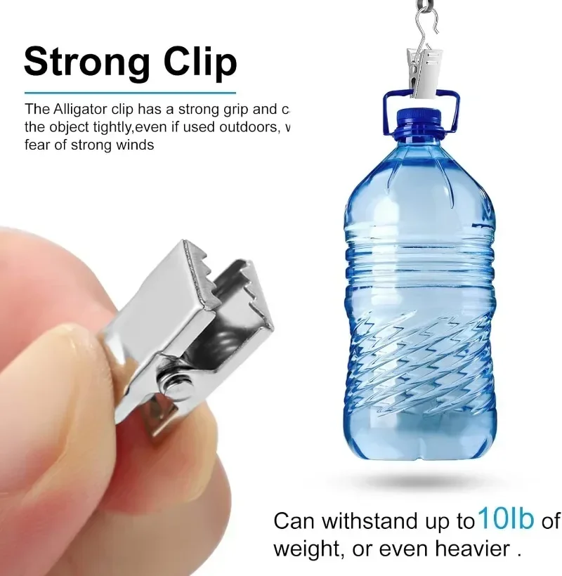 10-100개 미니 금속 후크 클립 다기능 가정용 커튼 스트링 라이트 클립 견고하고 내구성 있는 창문 커튼 액세서리