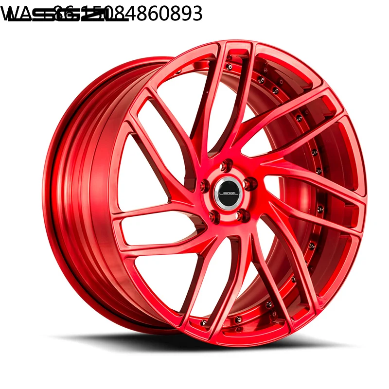 18-22 Inch 3 Piece Mesh Design Forged Alloy Wheels 30-40mm Offset Universal Custom Passenger Car Auto Wheel