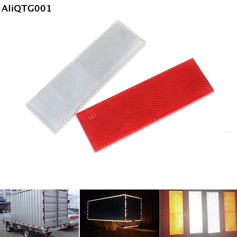 

Red-White Reflective Safety Sticker 1-Pack for Vehicle Warning Signs