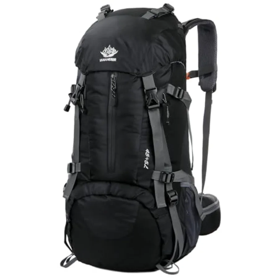 

50L 45+5 Waterproof Hiking Backpack - Outdoor Sport Daypack with Rain Cover