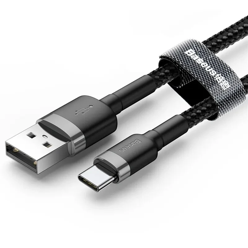 Baseus USB-C-Kabel für Oneplus 12 Quick Charge 3.0 USB-C-Kabel Schnellladekabel Typ C für Huawei Xiaomi 13 USB-C-Ladekabel