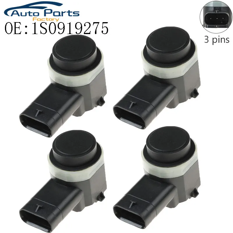 

4PCS New Parking PDC Sensor For Audi A4 A5 A6 A7 A8 Q3 Q5 Q7 VW Jetta MK5 Golf MK5 6 Passat B6 1S0919275