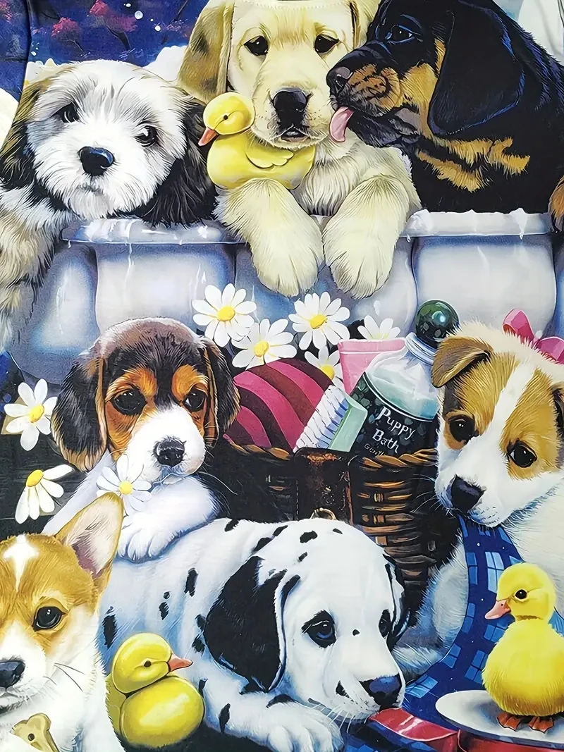 เสื้อยืดแขนสั้นพิมพ์ลายสัตว์น่ารัก 3D สำหรับสุภาพสตรีขนาดบวกหลวมและลำลอง นุ่ม สบายและระบายอากาศได้ กีฬากลางแจ้ง