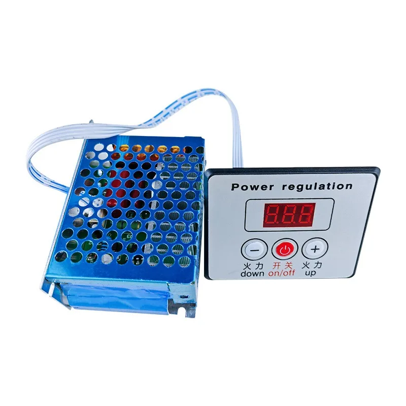 4000W Digital Thyristor SCR Voltage Regulator, Dimming Speed Temperature Controller AC220V
