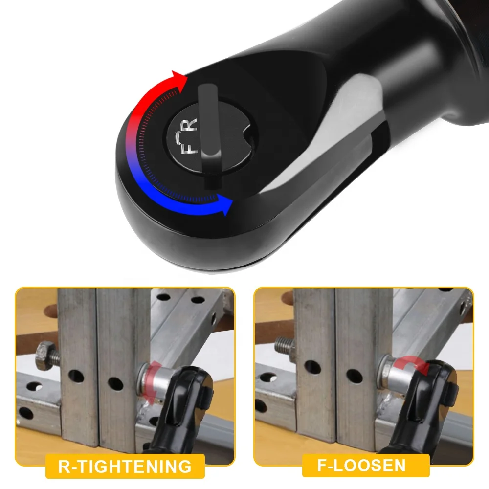 200n.m Brushless Electric Wrench Ratchet 3_8 Inch Cordless Handheld Rechargeable Repair Power Tool For Battery