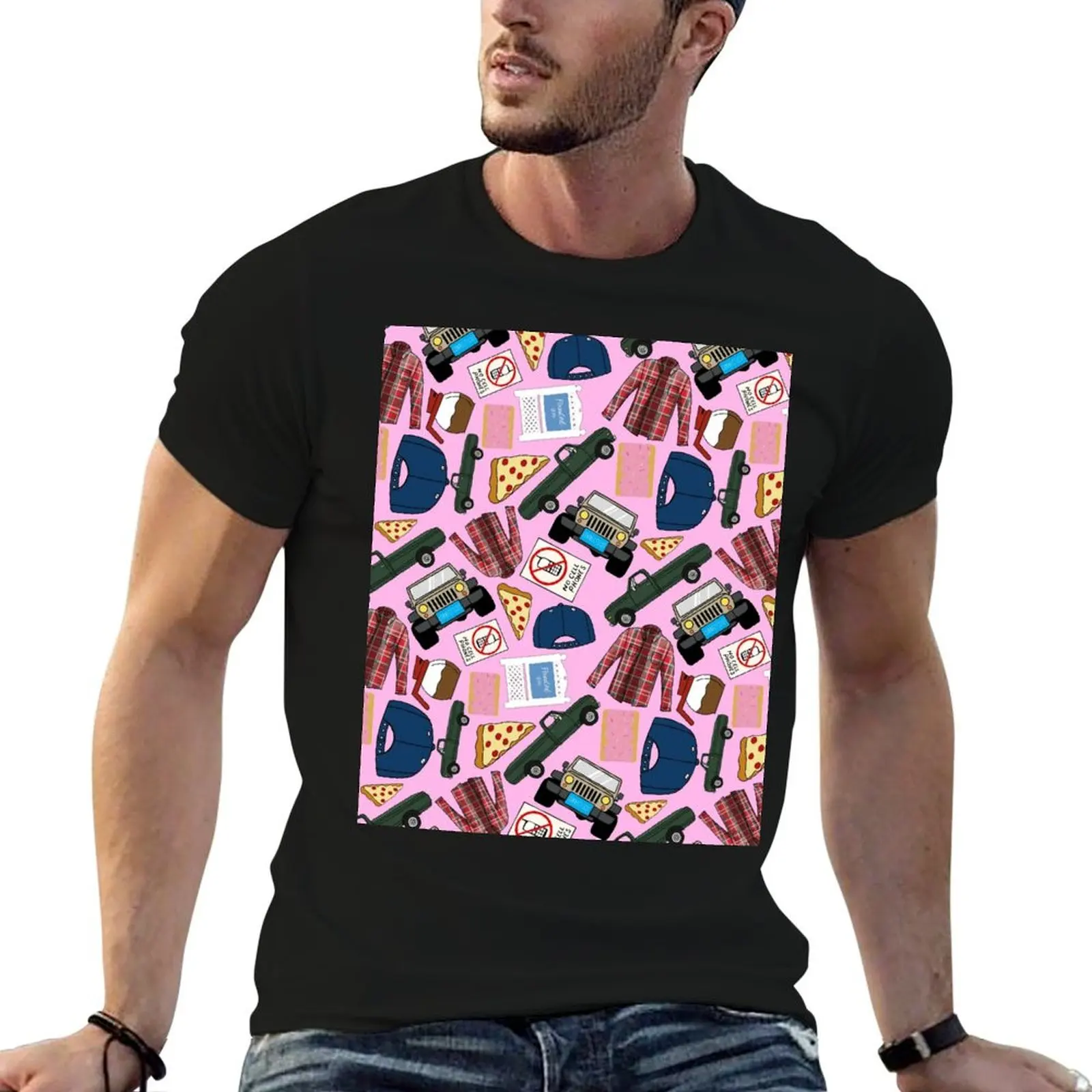 

Luke Lorelai Fan Pattern Icons All Over Print Pink Pack T-Shirt sublime plus size clothes mens t shirts pack