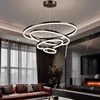 Anillo de luces led para decoración del hogar, lámparas colgantes modernas para sala de estar, comedor, iluminación interior 3
