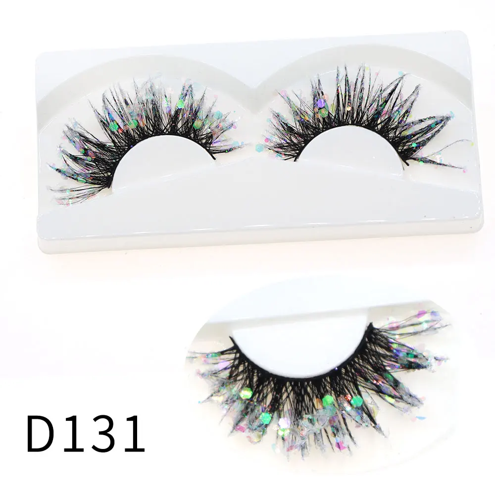 Halloween Style Dreamy Sequins Glitter False Eyelashes