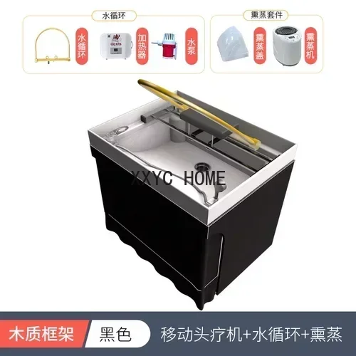 Movable Head Therapy Machine Massage Bed Special Water Circulation Fumigation Head Recuperation Haar Shampoo Basin
