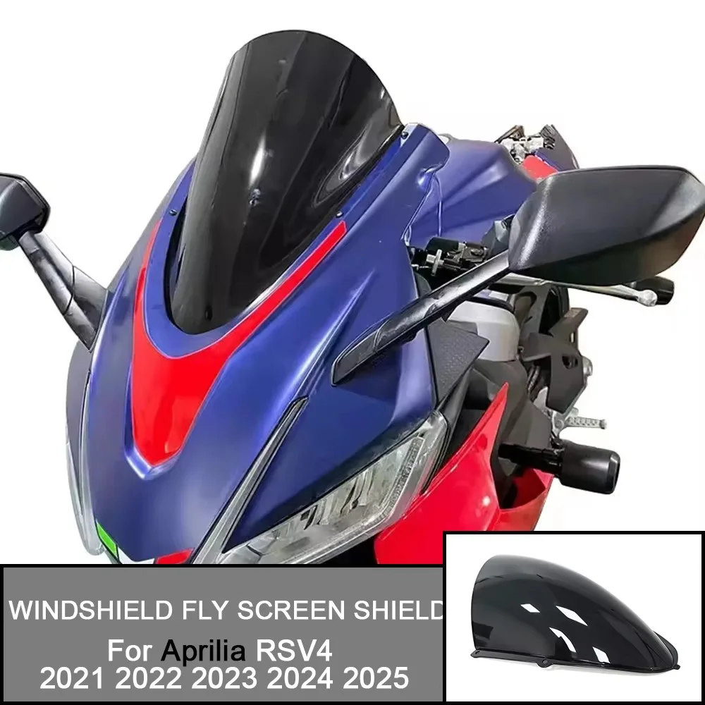 For Aprilia RSV4 2021 2022 2023 2024 Motorcycle RSV4 Windshield Accessories Front Windscreen Windshield Fly Screen Shield Wind