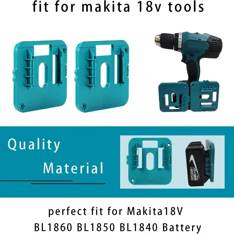 2/5/10Pcs Battery Holder Stand Mount For Makita For Dewalt For Milwaukee 18V Li-ion Battery Wall Mount Battery Dock Storage Rack