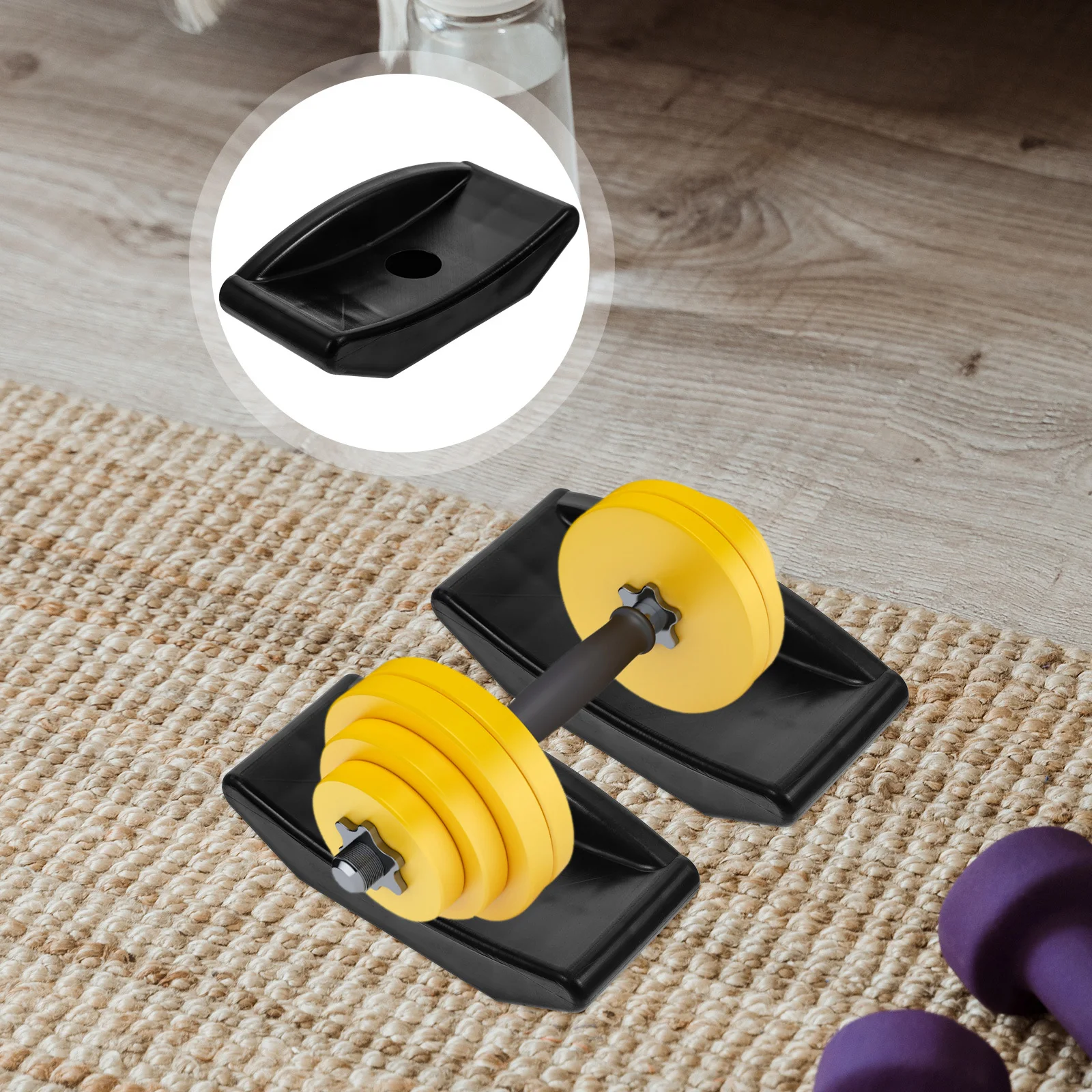 

4Pcs Dumbbell Storage Rack Compact Durable Holder Stand Home Gym Workout Equipment Dumbbell Holder Fitness Accessory