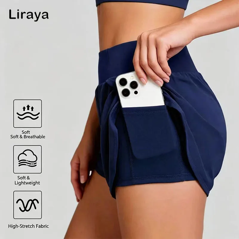 Women's Sports Shorts  Anti Chafe High Waist Running Shorts Lightweight Breathable Gym Workout Fitness Casual Short Pants
