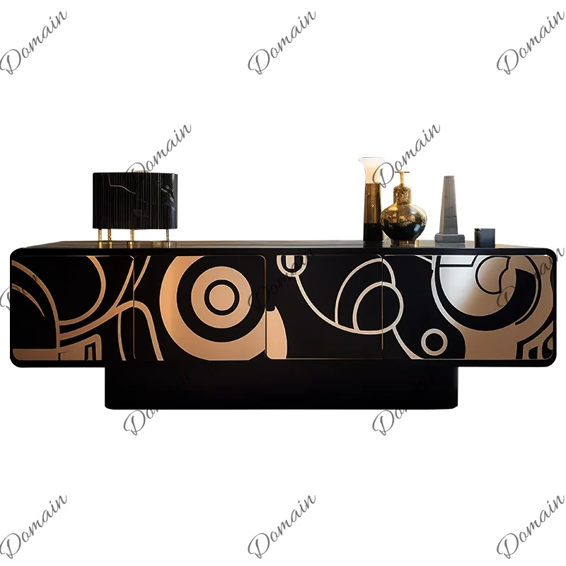 G, custom needs for designer art TV cabinets, postmodern Italian light luxury living rooms, high-end design