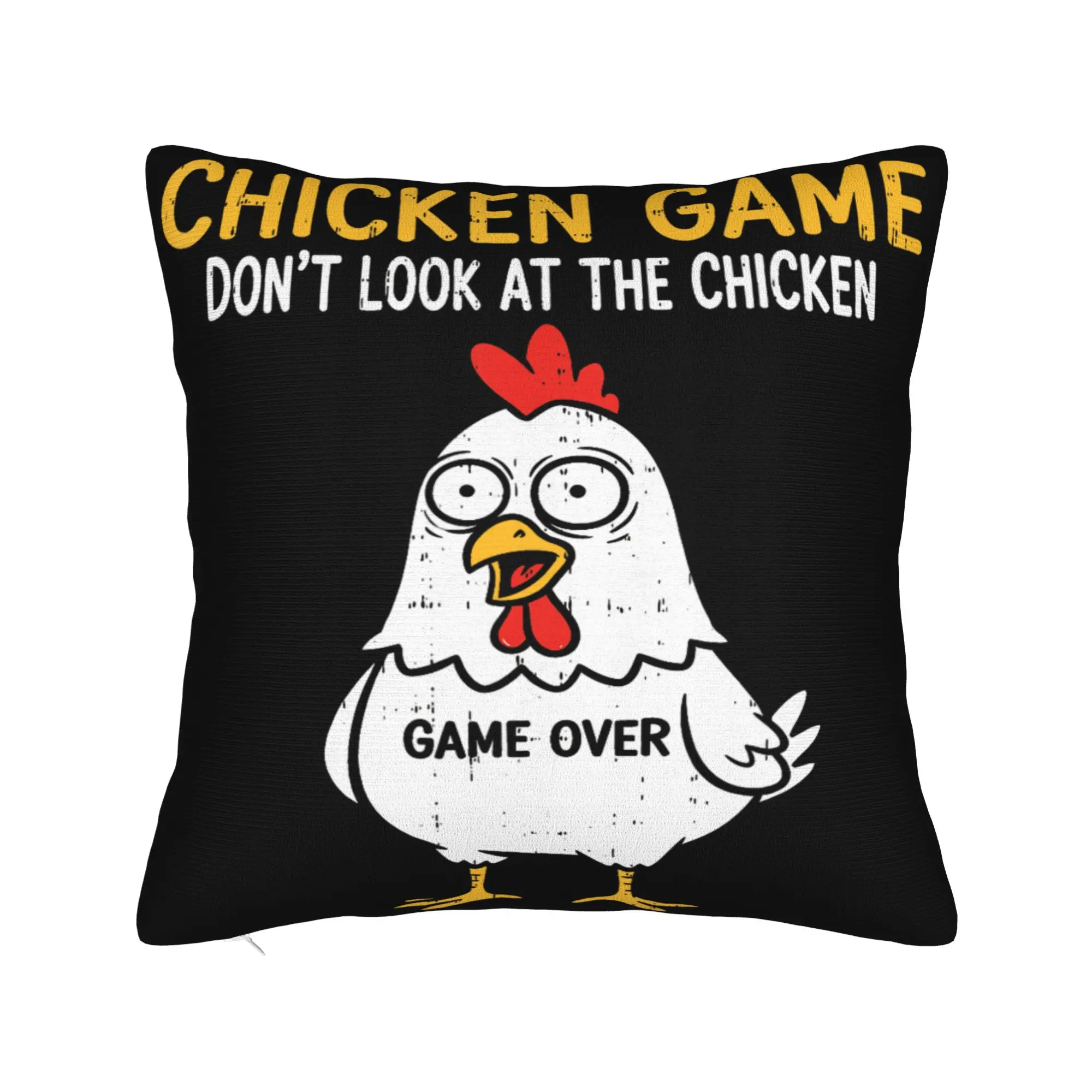 Chicken Game Dont Look At The Chicken Pillow Covers Merchandise Soft Cushion Cover Gift  Pillow Case Cover Home Multi-Size