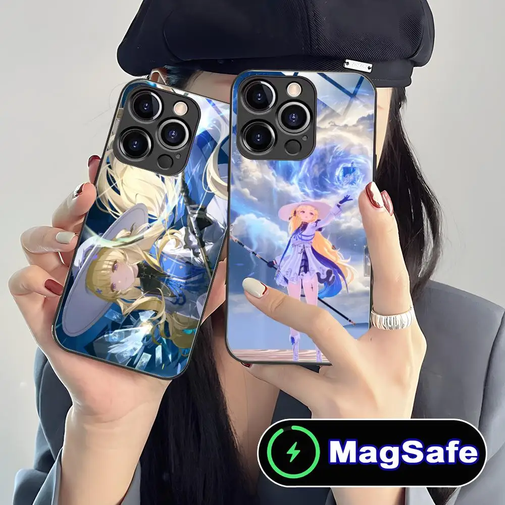 위쳐링 웨이브 피비 아이폰 16 15 14 13 12 11 프로 맥스 플러스 미니 맥세이프 글래스 컬러 프린팅 예쁜 스마트폰 케이스