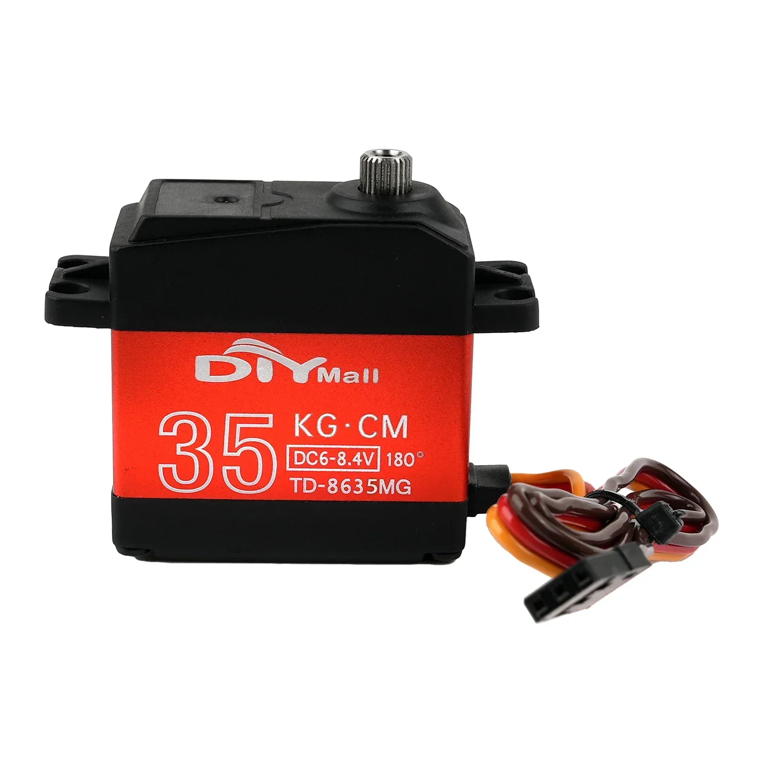 Td8635mg 35kg servo motor digital 6-84v engrenagem de metal 180 270 360 graus para carro rc aeronave robô crawler peças de brinquedo
