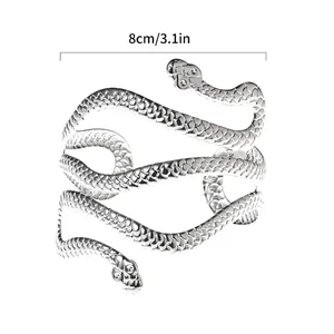 Kreative Form von Schlangenarmbändern Silber Plot Schmuck Persönlichkeit Schlangenarm Gewohnheit Temperament Eröffnung Armbänder Schmuckgeschenke 10 westliche Hauptverkäufe - №6