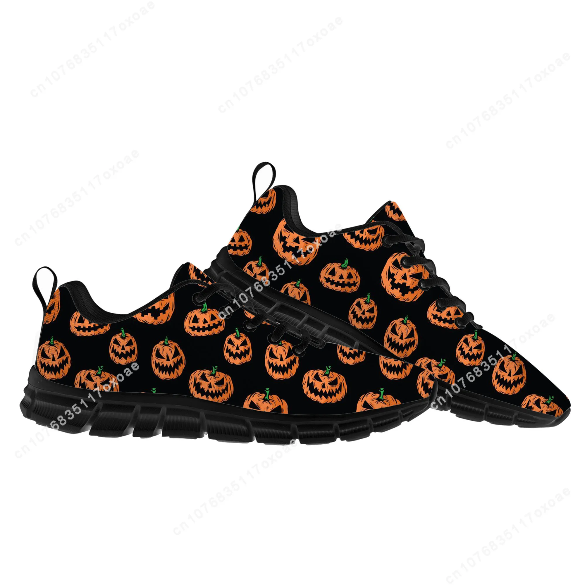 Halloween Gift Sports Shoes Mens Womens Teenager Kids Children Sneakers High Quality Spooky Lantern Pumpkin Sneaker Custom Shoes