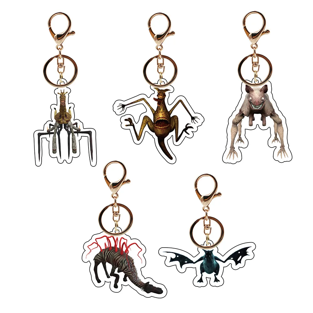 New Zoochosis Acrylic Keychain Hot Game Figure Zoochosis Dolls Mutated Animal Keychian Kids Gifts Birthday Halloween Accessories