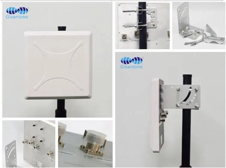แผงเสาอากาศโพลาไรซ์แบบคู่2.4GHz 5.8GHz แผ่นกาวสองด้านเสาอากาศ WiFi