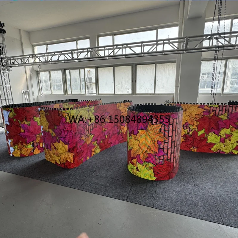 P3.91 LED Display Rolling Roll up Screens for Office Wall Meeting and Marriage Touch Interactive Roll up LED Screen