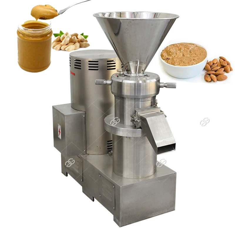 Línea de producción Industrial de mantequilla de almendras, nueces, castañas y avellanas, máquina trituradora de pasta de nueces, equipo para hacer salsa de maní