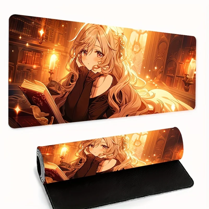 

Extra Large Keyboard Desk Mat woven cloth surface desk grip rubber base for work study computer desk setup durable pad for keybo