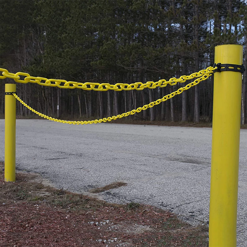 

Decorative Chain Safety Connector Link Barrier Barriers Plastic Carabiner Yellow Crowd Control
