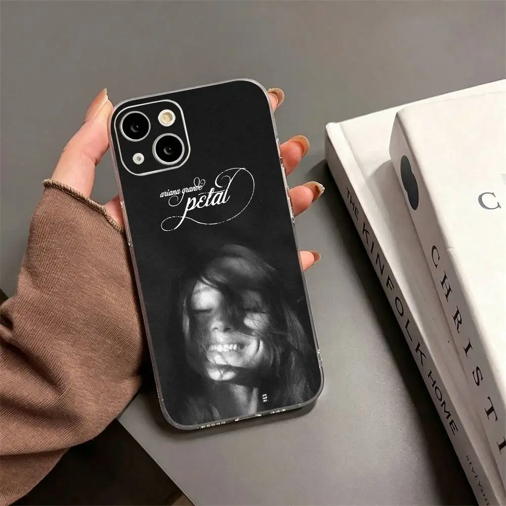 Hot Singer Ariana Grande Gift   Phone Case For iPhone17,16,15,14,13,12,11 Plus,Pro Max Soft Transparent Cover