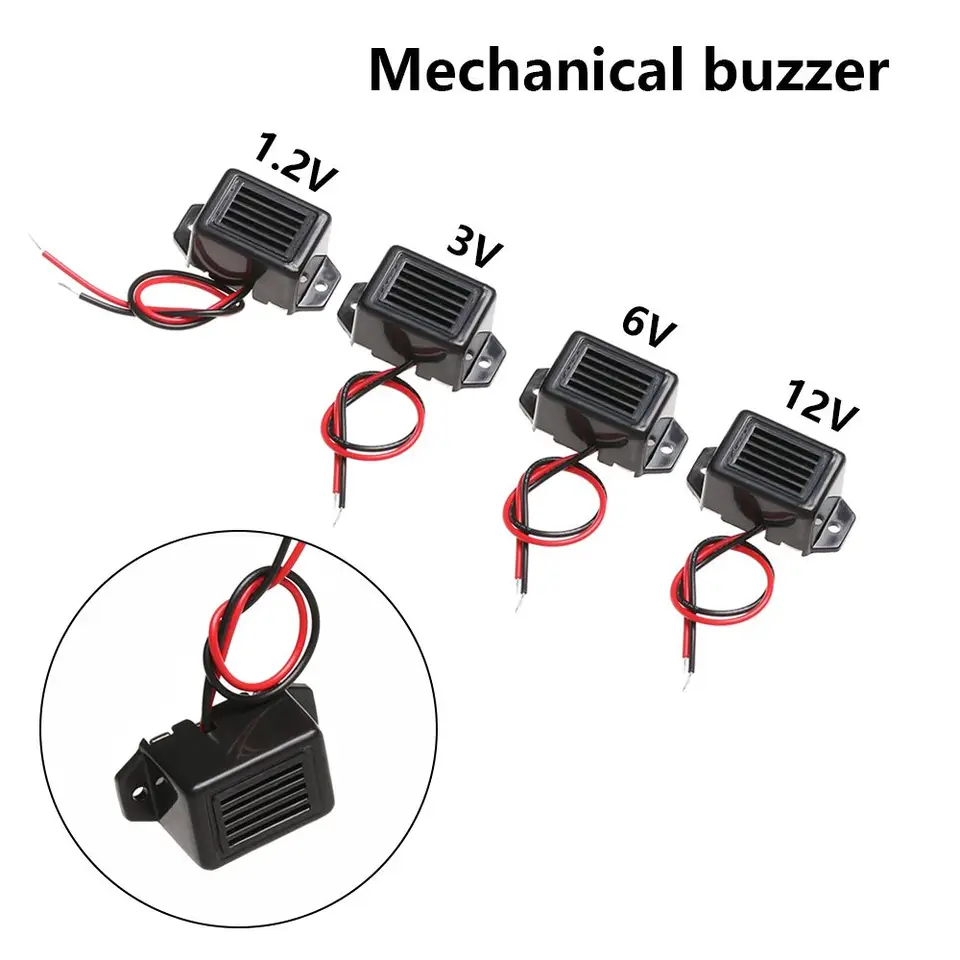 Fafeicy Aktiver Piezo-Summer AC 220 V – 110 DB Dauer-Alarm, 33 Cm Kabel, Für Brandmelder & DIY