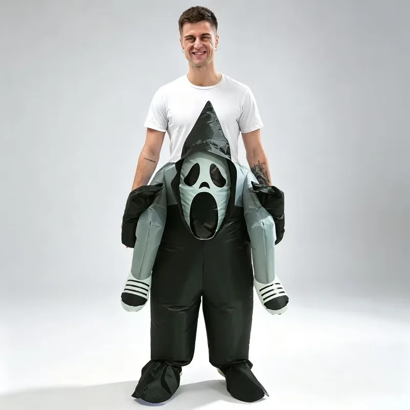 Halloween Scream Ghost Pants Riding Inflatable Suit