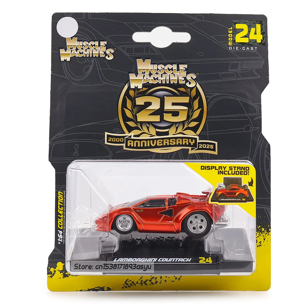 Maisto 1:64 2025 25. Rocznica Muscle Car Stary muscle car Rocznica LAMBORGHINI COUNTACH Świętowanie Model samochodu ze stopu Seria style