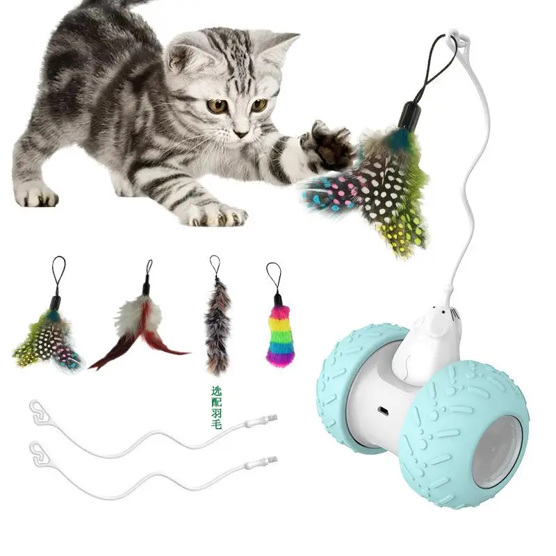 

Pet Cat Toy LED Light-up Cat Ball USB Charging Smart Cat Toy Electric Rolling Ball Barking Ball